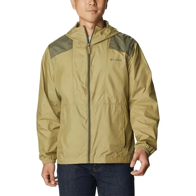 Columbia Men Flashback Windbreaker (KM3972-327-M_Savory, Stone Green)