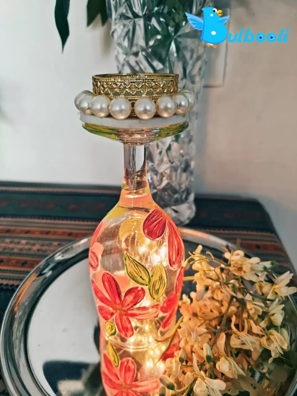 beautiful and classy Wine Glass Candle Holders!